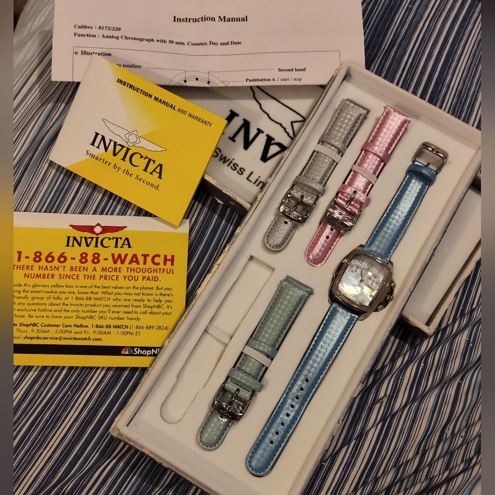 Like-New INVICTA Watch (1 Band Missing)